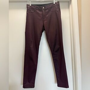 White House Black Market Dark Purple Skinny Jeans